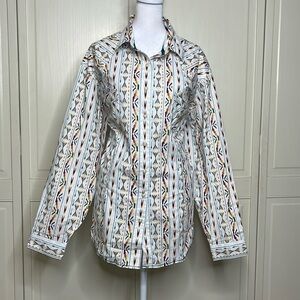 Panhandle Women’s Rough Stock Aztec Snap Button Shirt Multicolor Size 2XL NWT